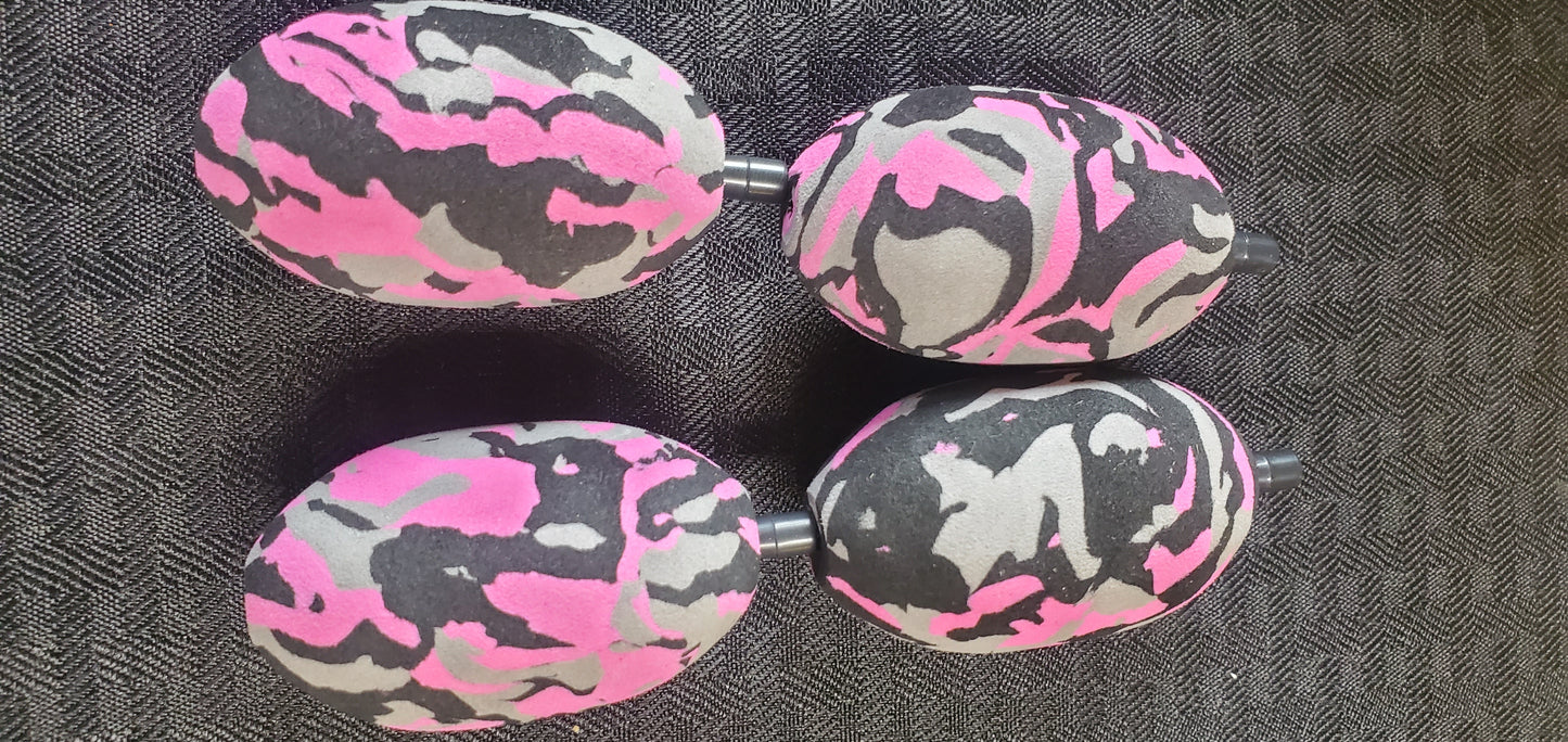 Pink camouflaged egg eva floats 4 pack