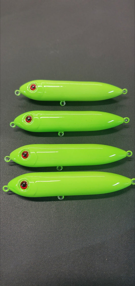 This is a set of 4 rattles that are  4 inch catfish rattles float custom sound inline rattles Santee rig float