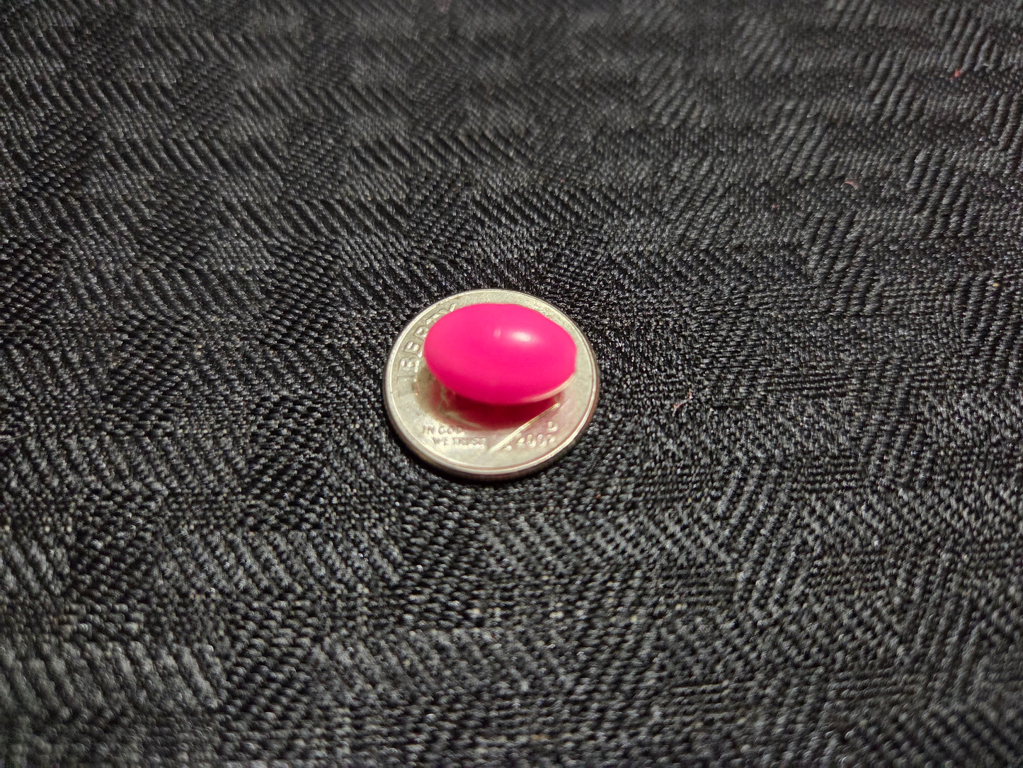 Pink Rubber Bead