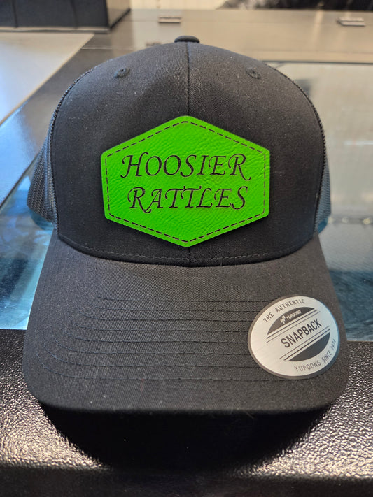 Hoosier Rattles Leather patch hats