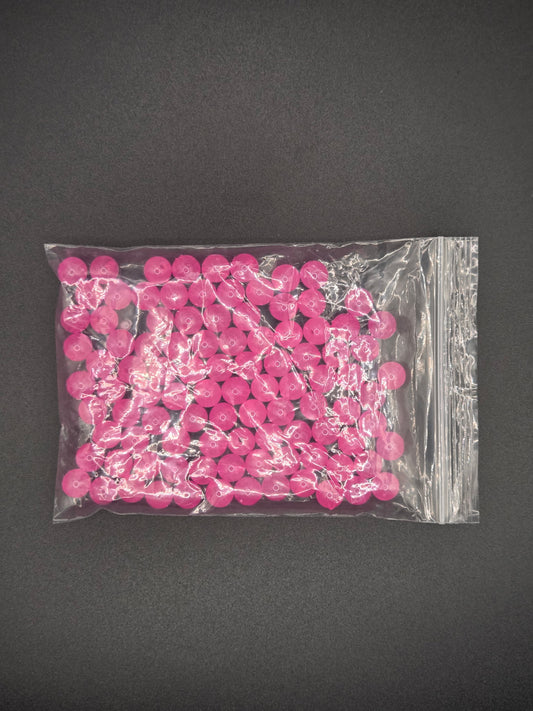 8mm Pink Acrylis beads bag of a 100