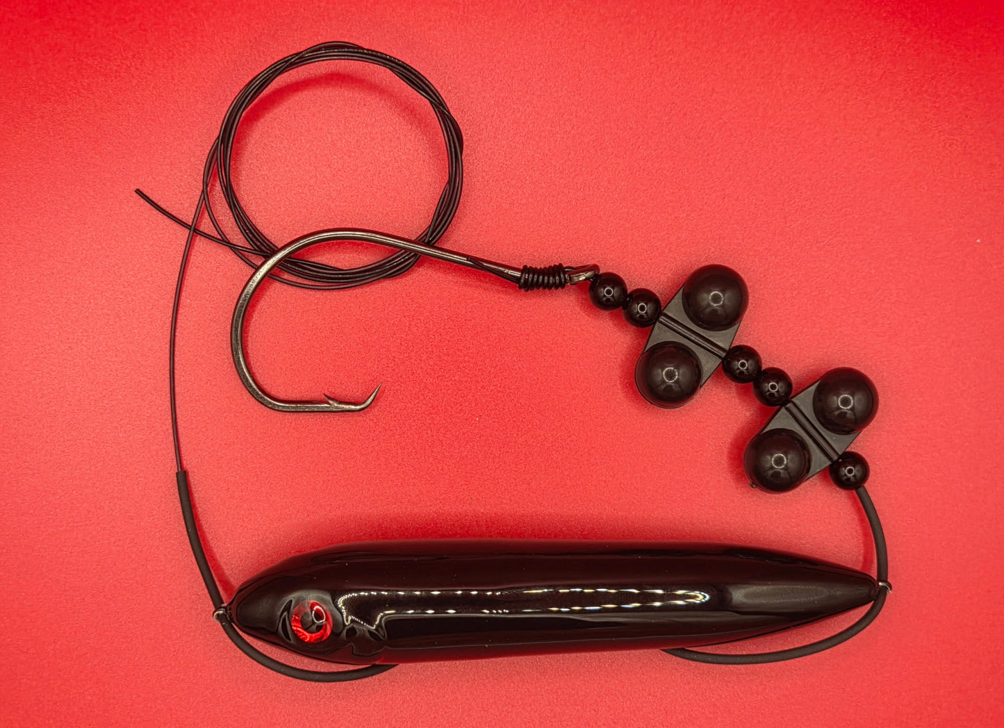 5 inch black out catfish rig
